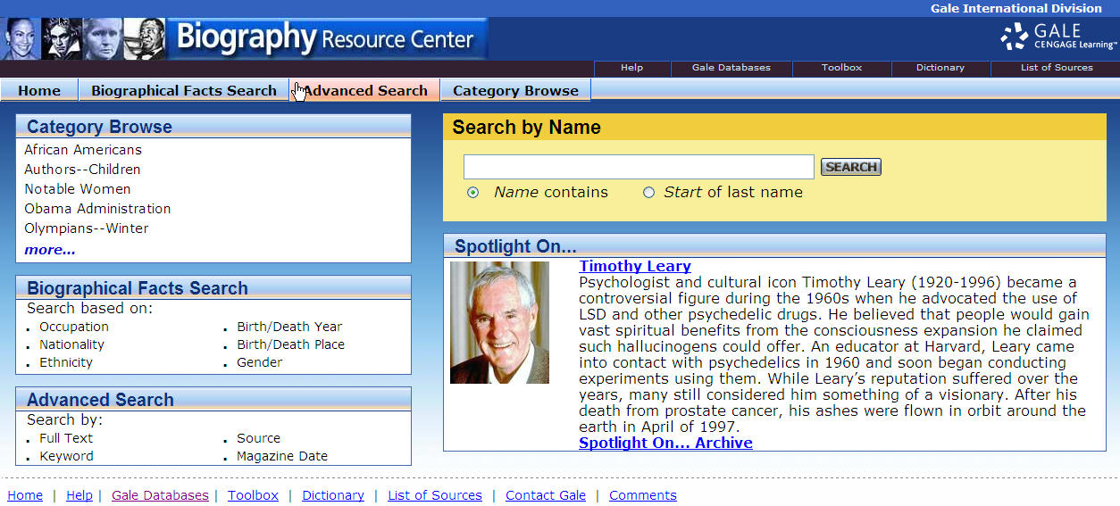 Biography Resource Center